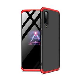Microsonic Xiaomi Mi 9 Se Double Dip 360 Protective Siyah Kırmızı Kılıf