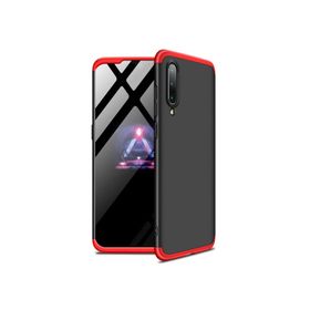 Microsonic Xiaomi Mi 9 Se Double Dip 360 Protective Siyah Kırmızı Kılıf