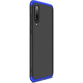 Microsonic Xiaomi Mi 9 Se Double Dip 360 Protective Siyah Mavi Kılıf