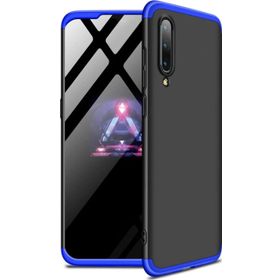 Microsonic Xiaomi Mi 9 Se Double Dip 360 Protective Siyah Mavi Kılıf