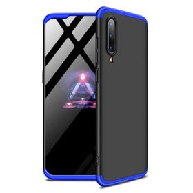 Microsonic Xiaomi Mi 9 Se Double Dip 360 Protective Siyah Mavi Kılıf