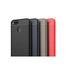 Microsonic Xiaomi Mi A1 Deri Dokulu Silikon Lacivert Cep Telefonu Kılıfı