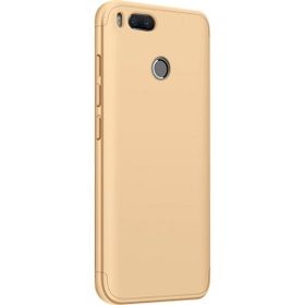 Microsonic Xiaomi Mi A1 Double Dip 360 Protective Gold Kılıf