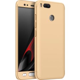 Microsonic Xiaomi Mi A1 Double Dip 360 Protective Gold Kılıf