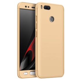 Microsonic Xiaomi Mi A1 Double Dip 360 Protective Gold Kılıf