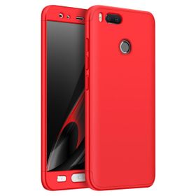 Microsonic Xiaomi Mi A1 Double Dip 360 Protective Kırmızı Kılıf