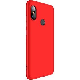 Microsonic Xiaomi Mi A2 Lite Double Dip 360 Protective Kırmızı Kılıf