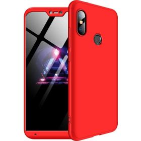Microsonic Xiaomi Mi A2 Lite Double Dip 360 Protective Kırmızı Kılıf