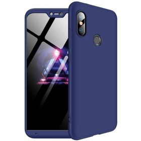 Microsonic Xiaomi Mi A2 Lite Double Dip 360 Protective Lacivert Kılıf