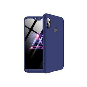 Microsonic Xiaomi Mi A2 Lite Double Dip 360 Protective Lacivert Kılıf