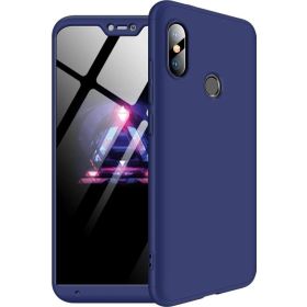 Microsonic Xiaomi Mi A2 Lite Double Dip 360 Protective Lacivert Kılıf