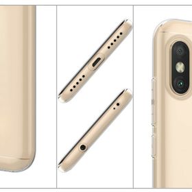 Microsonic Xiaomi Mi A2 Lite Transparent Soft Beyaz Kılıf