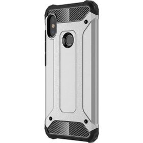 Microsonic Xiaomi Mi A2 Rugged Armor Gümüş Kılıf