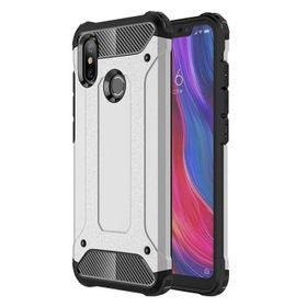 Microsonic Xiaomi Mi A2 Rugged Armor Gümüş Kılıf