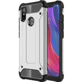 Microsonic Xiaomi Mi A2 Rugged Armor Gümüş Kılıf