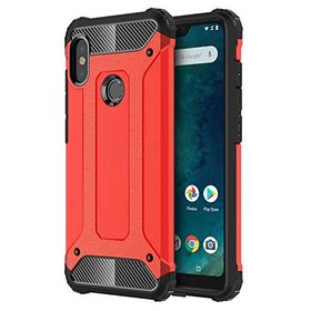 Microsonic Xiaomi Mi A2 Rugged Armor Kırmızı Kılıf