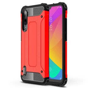 Microsonic Xiaomi Mi A3 Rugged Armor Kırmızı Cep Telefonu Kılıfı