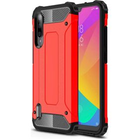 Microsonic Xiaomi Mi A3 Rugged Armor Kırmızı Cep Telefonu Kılıfı