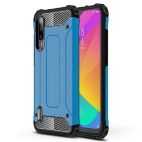 Microsonic Xiaomi Mi A3 Rugged Armor Mavi Cep Telefonu Kılıfı