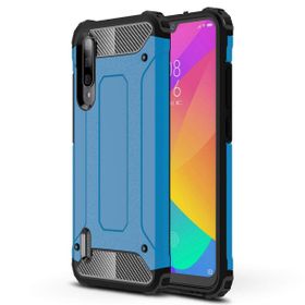 Microsonic Xiaomi Mi A3 Rugged Armor Mavi Cep Telefonu Kılıfı