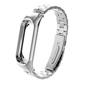 Microsonic Xiaomi Mi Band 3 Metal Stainless Steel Gümüş Kordon