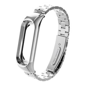 Microsonic Xiaomi Mi Band 3 Metal Stainless Steel Gümüş Kordon