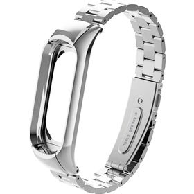 Microsonic Xiaomi Mi Band 3 Metal Stainless Steel Gümüş Kordon