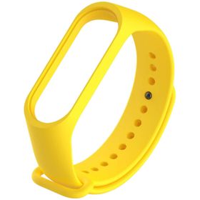 Microsonic Xiaomi Mi Band 3 / Mi Band 4 için Silikon Sarı Kordon