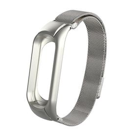 Microsonic Xiaomi Mi Band 4 Milanese Loop Gümüş Kordon