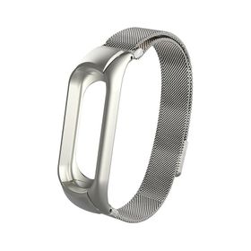 Microsonic Xiaomi Mi Band 4 Milanese Loop Gümüş Kordon