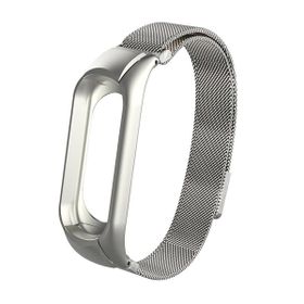 Microsonic Xiaomi Mi Band 4 Milanese Loop Gümüş Kordon
