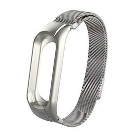 Microsonic Xiaomi Mi Band 5 Milanese Loop Gümüş Kordon