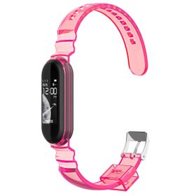 Microsonic Xiaomi Mi Band 6 Transparent Clear Band Pembe Kordon