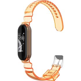 Microsonic Xiaomi Mi Band 6 Transparent Clear Band Turuncu Kordon