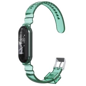 Microsonic Xiaomi Mi Band 6 Transparent Clear Band Yeşil Kordon