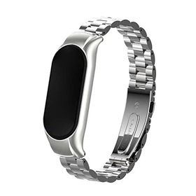 Microsonic Xiaomi Mi Band 7 Metal Stainless Steel Gümüş Kordon