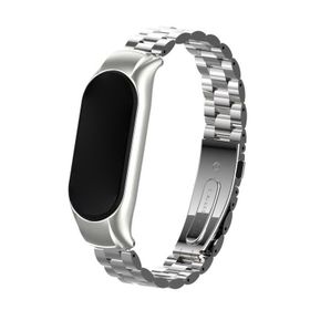 Microsonic Xiaomi Mi Band 7 Metal Stainless Steel Gümüş Kordon