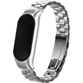 Microsonic Xiaomi Mi Band 7 Metal Stainless Steel Gümüş Kordon