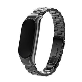 Microsonic Xiaomi Mi Band 7 Metal Stainless Steel Siyah Kordon