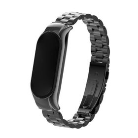 Microsonic Xiaomi Mi Band 7 Metal Stainless Steel Siyah Kordon