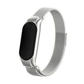 Microsonic Xiaomi Mi Band 7 Milanese Loop Gümüş Kordon
