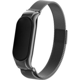 Microsonic Xiaomi Mi Band 7 Milanese Loop Siyah Kordon