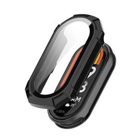 Microsonic Xiaomi Mi Band 8 Darbeye Dayanıklı Matte Premium Slim Watch Band Siyah Kılıf