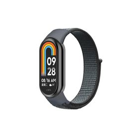 Microsonic Xiaomi Mi Band 8 Hasırlı Woven Sport Loop Gri Kordon