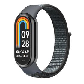 Microsonic Xiaomi Mi Band 8 Hasırlı Woven Sport Loop Gri Kordon