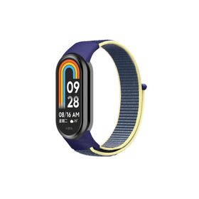 Microsonic Xiaomi Mi Band 8 Hasırlı Woven Sport Loop Lacivert Kordon