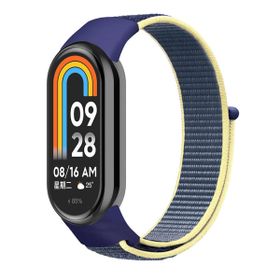 Microsonic Xiaomi Mi Band 8 Hasırlı Woven Sport Loop Lacivert Kordon