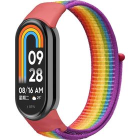 Microsonic Xiaomi Mi Band 8 Hasırlı Woven Sport Loop Pride Edition Kordon