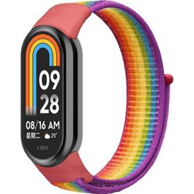 Microsonic Xiaomi Mi Band 8 Hasırlı Woven Sport Loop Pride Edition Kordon
