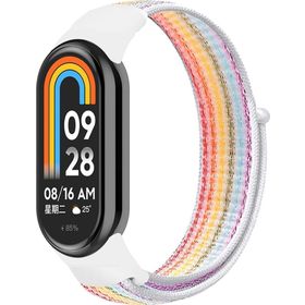 Microsonic Xiaomi Mi Band 8 Hasırlı Woven Sport Loop Renkli Kordon